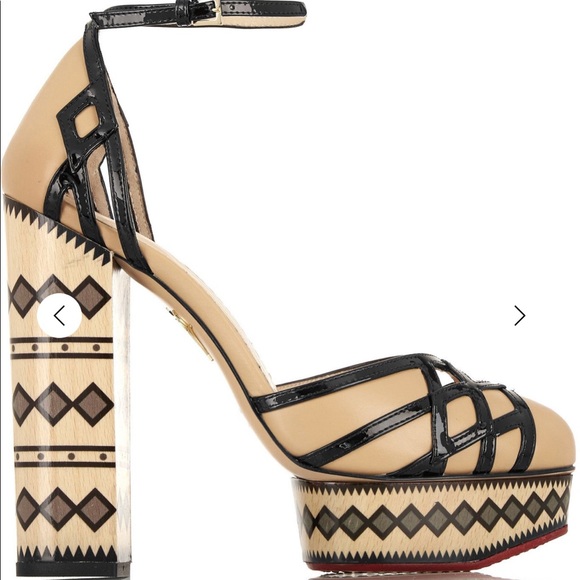 CHARLOTTE OLYMPIA Ay Caramba! Leather Pumps - Picture 1 of 8